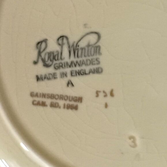 Royal Winton Grimades Lunch Plate Colonial Courting Couples Gainsborough England - Picture 9 of 16
